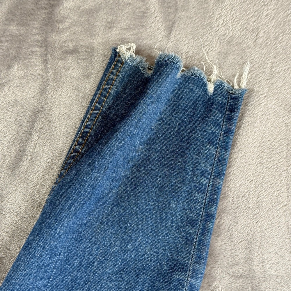Rag & Bone Skinny Jeans Womens 24  Medium Blue Raw Hem Frayed Denim - Picture 7 of 16